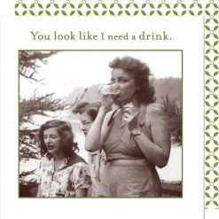 BIELY & SHOAF (SHANNON MARTIN) PAPER PRODUCTS I NEED A DRINK NAPKIN