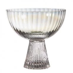 SLANT BAR & BEVERAGE IRIDESCENT BEVELED COUPE GLASS