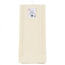 NOW DESIGNS LEMON GLASS TOWEL S/2