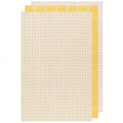 NOW DESIGNS TIC TAC TOE TOWEL SET, LEMON