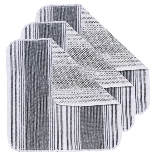 NOW DESIGNS BLACK SCRUB-IT S/3 1 NOW DESIGNS BLACK SCRUB-IT S/3