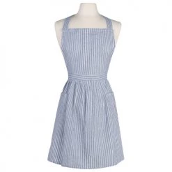 NOW DESIGNS CLASSIC BLUE SEERSUCKER APRON