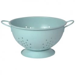 NOW DESIGNS LG COLANDER, ROBINS EGG KITCHEN TOOLS