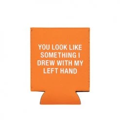 About Face Designs LEFT HAND DRAWING KOOZIE
