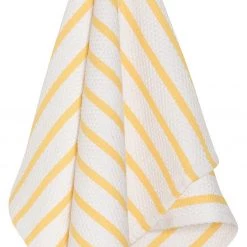 NOW DESIGNS LEMON BASKETWEAVE KITCHEN TOWEL LINENS